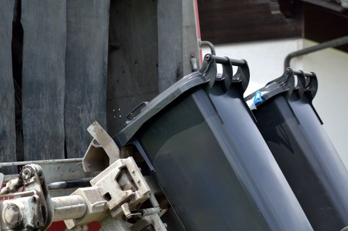 Commercial waste removal team at work in Crystal Palace