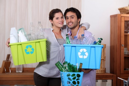 Professional team efficiently handling furniture clearance